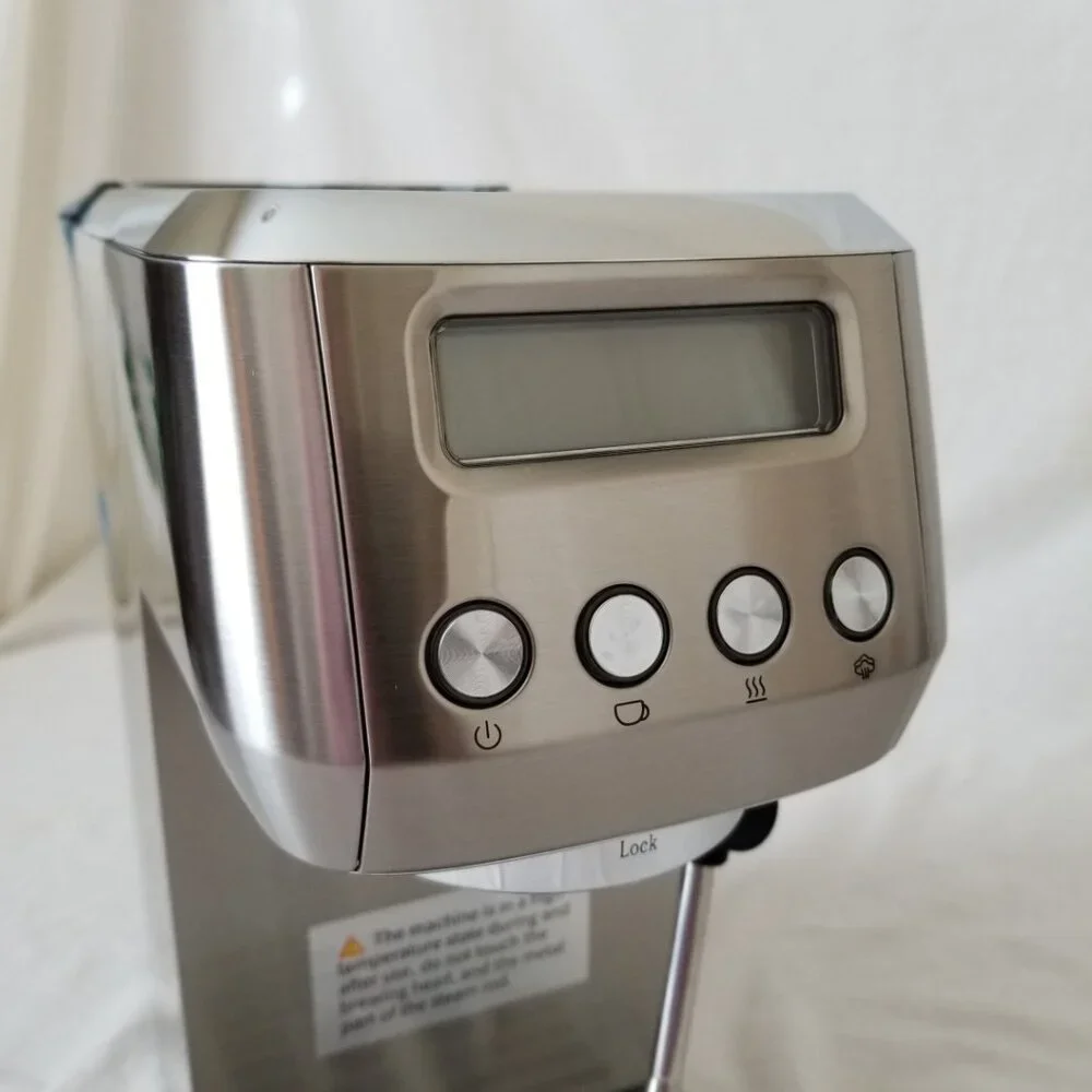 New in Box! Espresso Machine - 20bar, Milk Frother, LCD Control Panel, Adj. Temp - Picture 15 of 16
